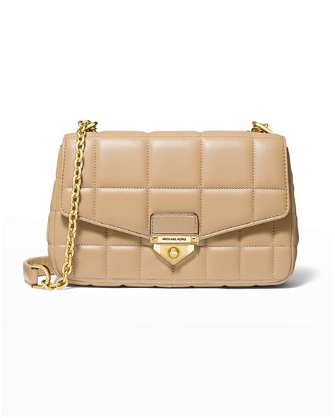 michael kors soho large quilted leather shoulder bag|Michael Kors soho leather shoulder bag.